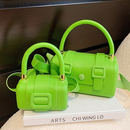 Small Crossbody Bags Square Box Green Purple Shoulder Purse Evening Clutch 1 PC