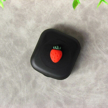 Contact Lens Case Box Mirror Women Mini Square Lovely Eyes Container Bag Travel