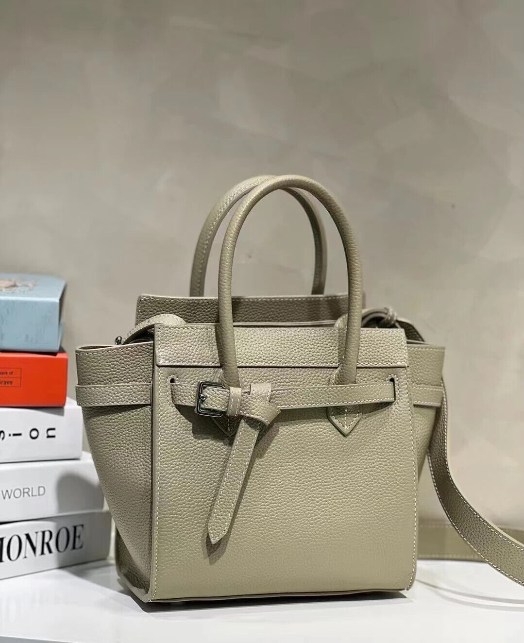 Cowhide Handbags For Women Genuine Leather Tote Bag Simple Trendy Bag
