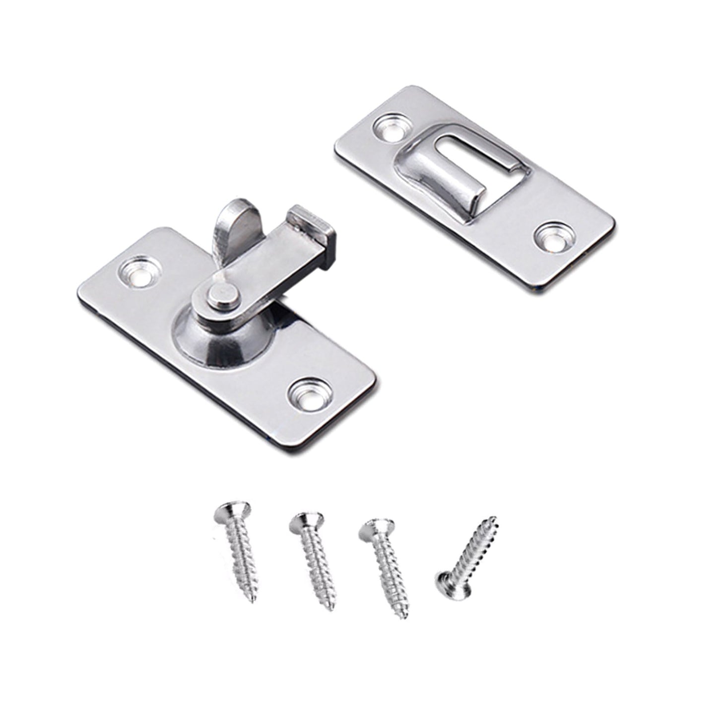 Durable 90 Degree Stainless Steel Latch Safety Right Angle Sliding Door Lock