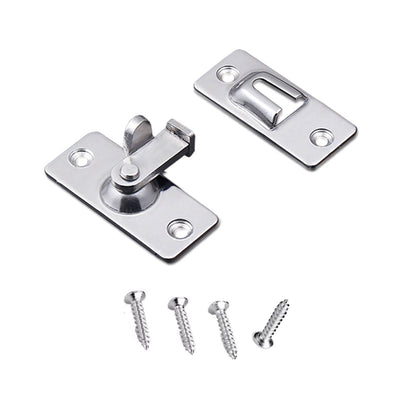 Durable 90 Degree Stainless Steel Latch Safety Right Angle Sliding Door Lock
