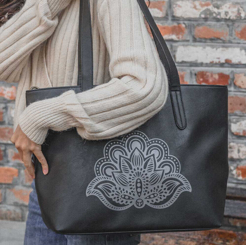 Women Ladies Vintage Print Tote Crossbody Handbag Shoulder Tote Hobo Bag Purse