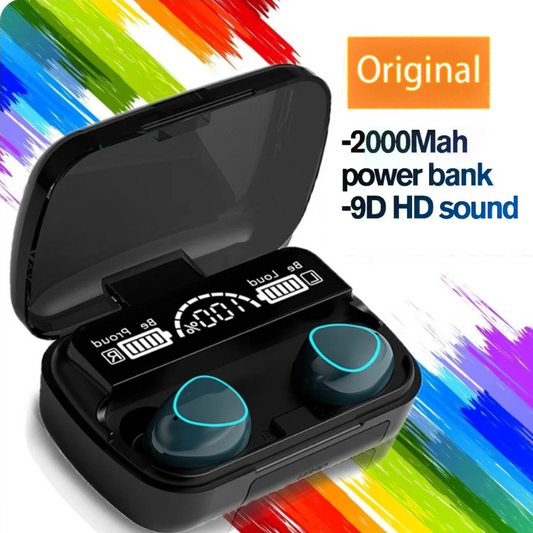 Bluetooth Earbuds TWS 5.2 Wireless Waterproof Headphones Stereo Earphone M10