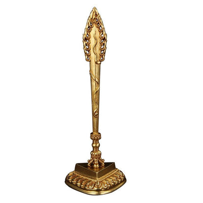 5.7" Tibetan Copper Manjushri Sword Nepal Buddhist Vajra Sacrifice Talisman