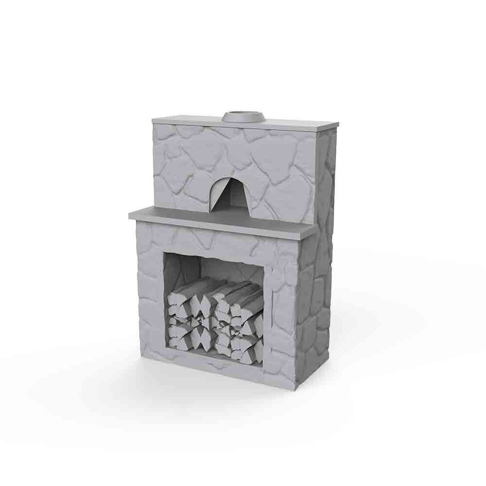 Yao's Studio LYT87052 1/87 HO Fireplace For Scene Model Type-2