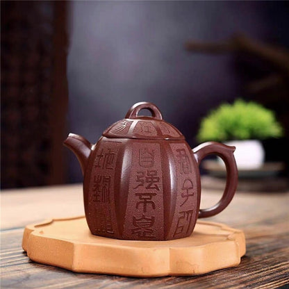 Tea Pot With Certificate Paper On Sales Real Yixing Zisha Qinquan Pot Marked New