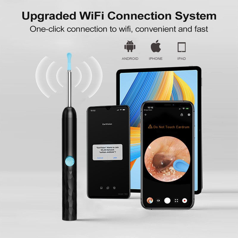new Intelligent luminous visual earwax cleaning tool, otoscope endoscope