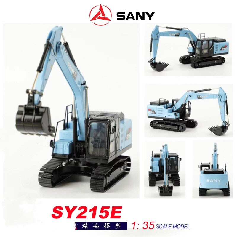 1:35 SANY SY215E Electric Excavator Construction Machine Equipment Diecast Model