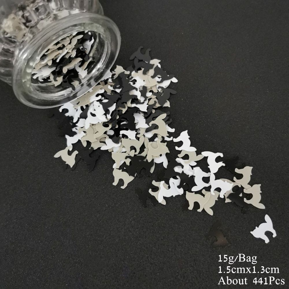 Animal Theme Confetti 15g Cat Dog Spider Bat Sequins DIY Party Table Decorations