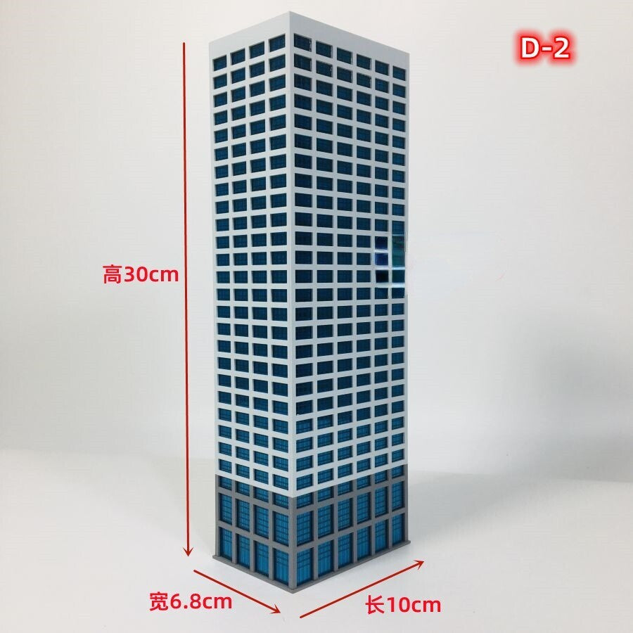 City HighHouse 1:300 Architectural Model Skyscraper Scene Building Model