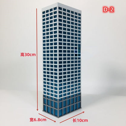 City HighHouse 1:300 Architectural Model Skyscraper Scene Building Model
