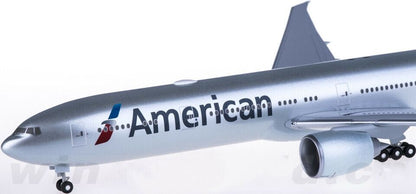 1:200 37CM Hogan American BOEING 777-300ER Passenger Airplane ABS Plastic Model
