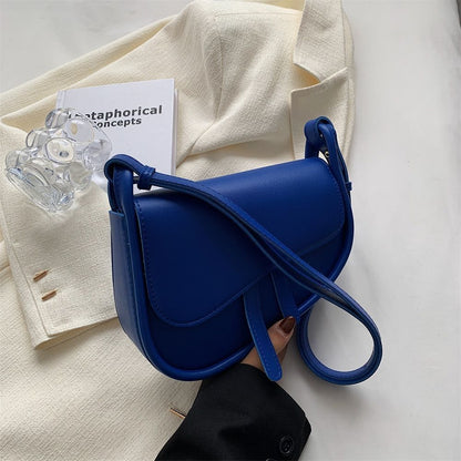 Fashion Saddle Bag New Small Shoulder Bags Solid Crossbody Female Messenger Bag