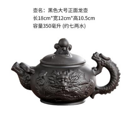 Large Capacity Purple Sand Teapot House Yixing Blossom Pot Tea Ceramic Kettle