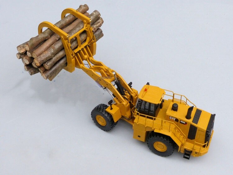 1:50 Tonkin TR10011 CAT988K Wheel Loader Forklift Grapple Machine Diecast Model