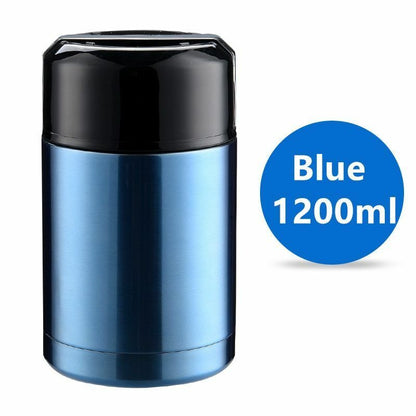 Thermos Lunch Box 800ML/1000ML/1200ML Portable Stainless Steel Food Containers
