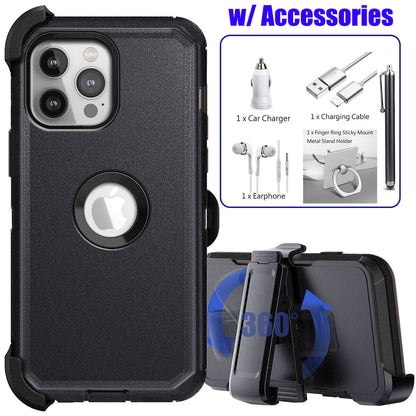 For Apple iPhone 14 Clip Belt Holster Case Shockproof Phone Cover Accessories