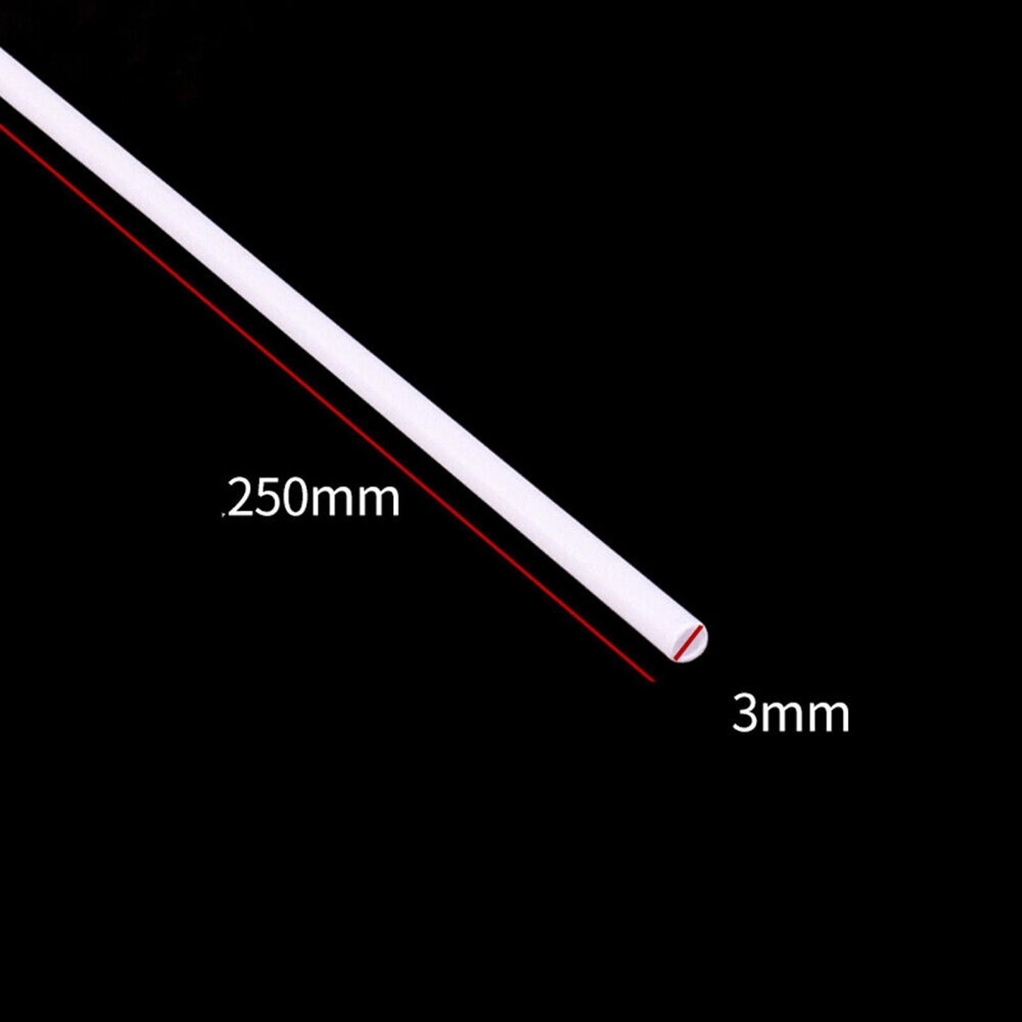 5Pcs Length 250mm Plastic Pipe Tube OD 3.0mm DIY Sand Table Model Tools rr