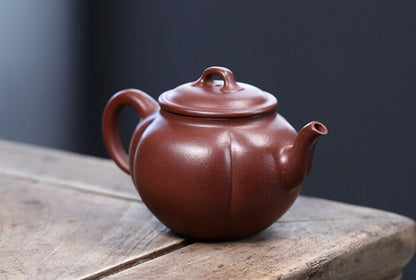 230cc Handmade Purple Sand Erqing Clay Tea Pot in Yixing, China Fengxing Hu Tea Pot-