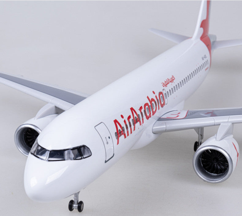 47CM 1:80 Air Arabia AIRBUS A320neo Airplane Landing Gears Resin Aircraft Model