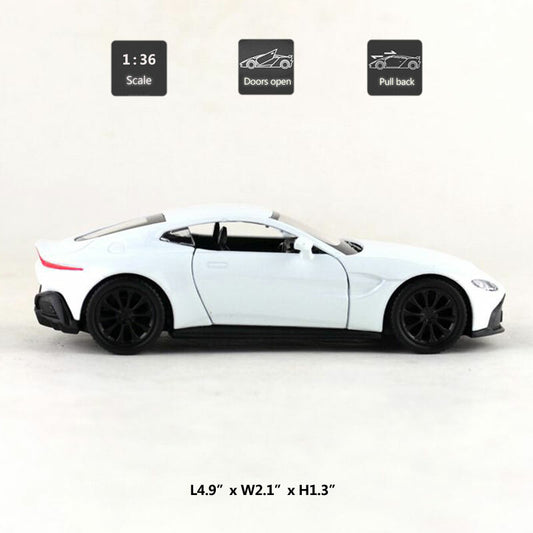 1/36 Aston Martin Vantage Model Car Diecast Toy Vehicle Toys for Boys Kids Gifts