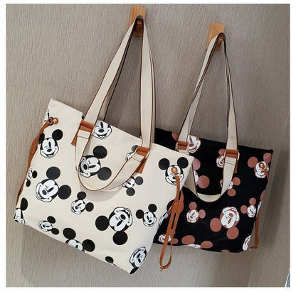 Cute Disney Mickey Mouse Fashion Canvas bag large capacity tote bag shoulder bag
