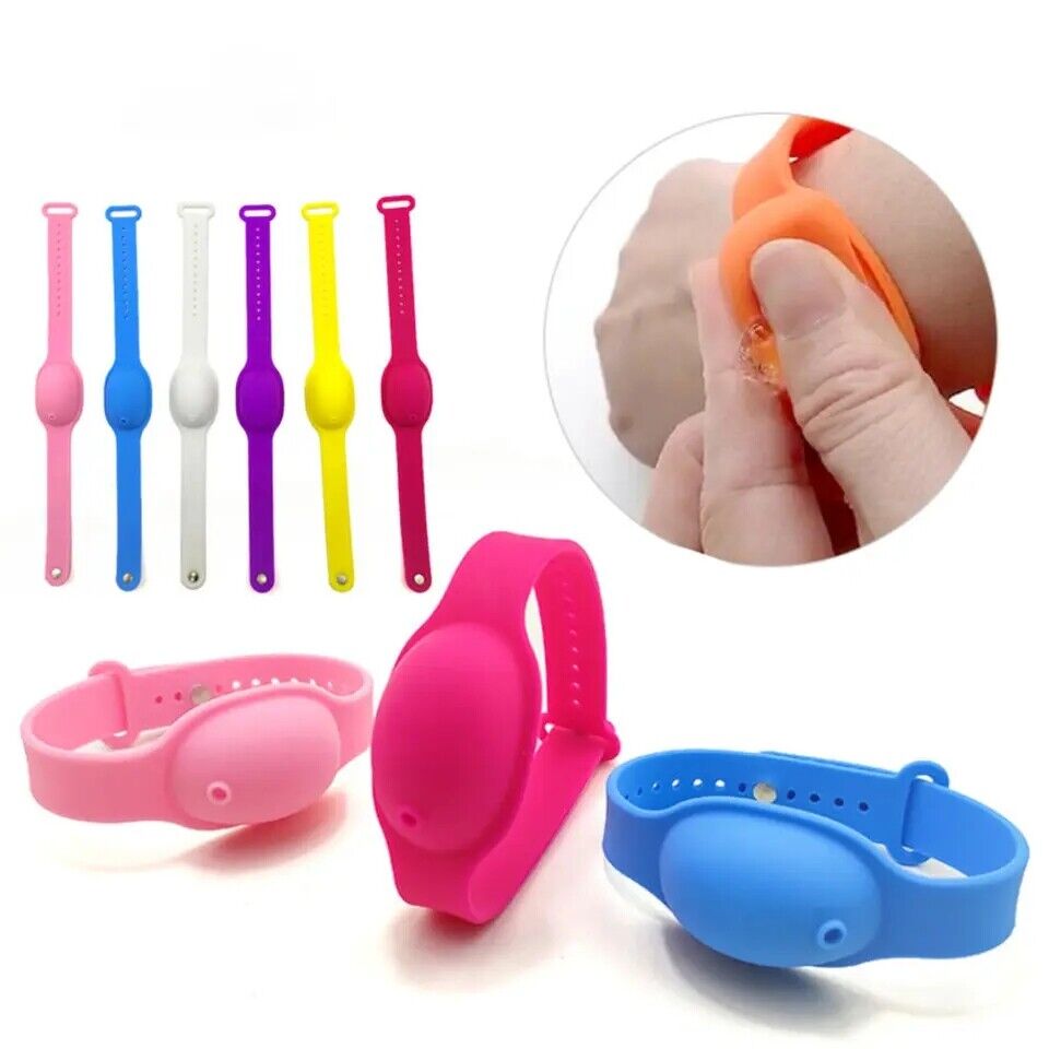 Pulsera Dispensador Desinfectante Alcohol Gel Libre De Virus Germenes Bacteria