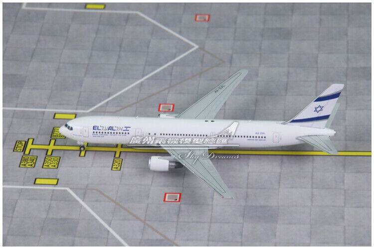 1:400 JC WINGS ISRAEL AIRLINES BOEING 767-300ER Passenger Airplane Diecast Model