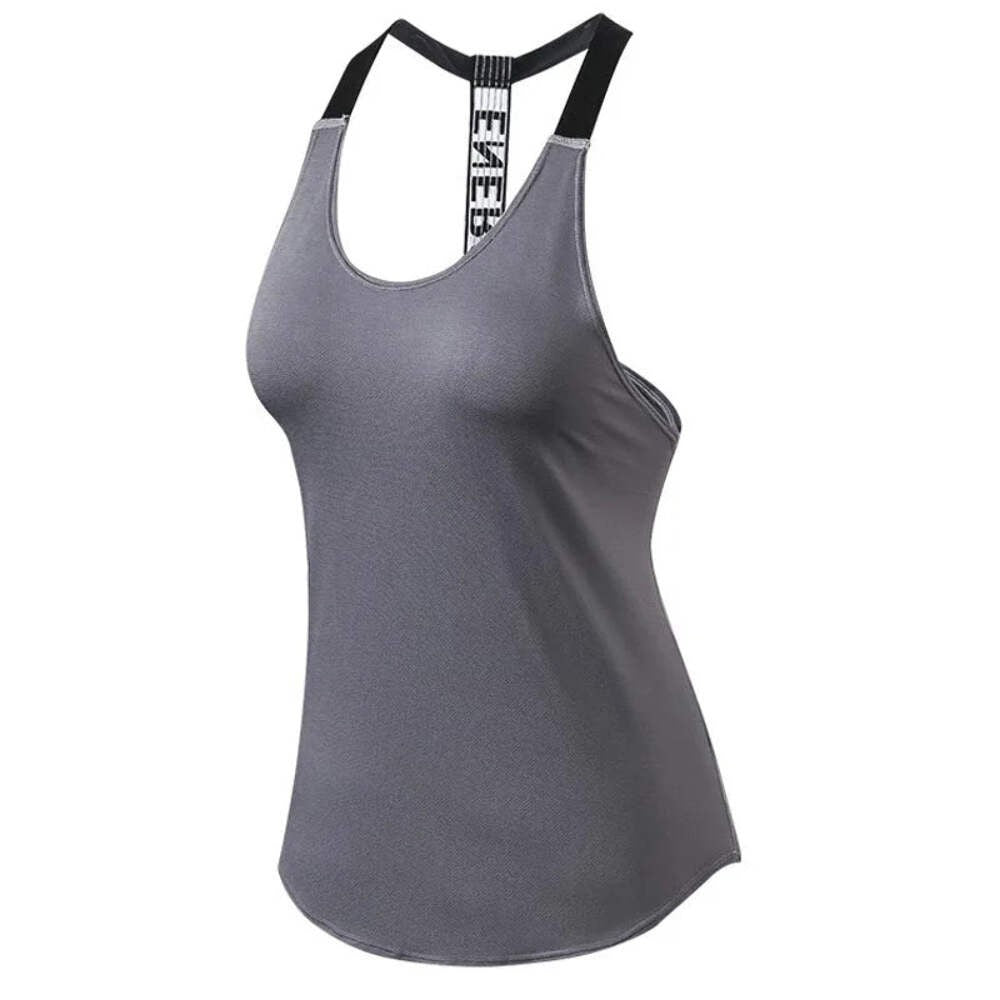 Gym Tops – Women’s Backless Quick-Dry Yoga Tank