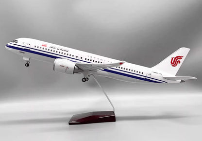 47CM 1:82 AIR CHINA COMAC C919 Passenger Airplane Landing gears Resin Model