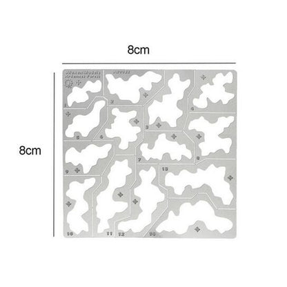 1/35 1/100 Steel Forest Camouflage Stenciling Template Leakage Spray Model Tool