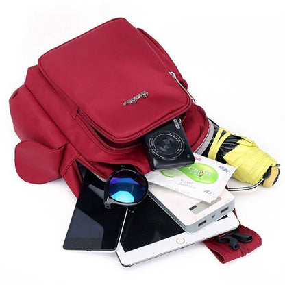 Waterproof Backpack Fashion Multi-Function Nylon Laptop Pocket Bag Polyester 1PC