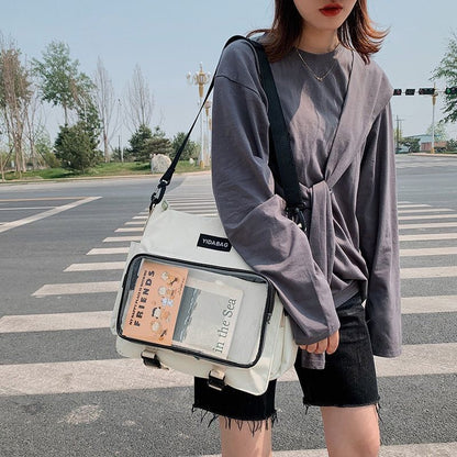 Backpack Clear Pocket Large Transparent Shoulder Bag Traveling 38*8.5*33 CM 1 PC