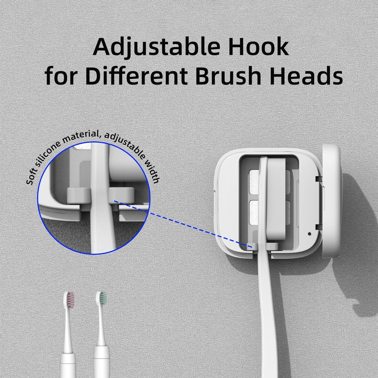 Travel Size Portable Mini Toothbrush Heater Uvc Sterilizing Toothbrush Santiser