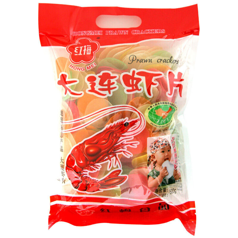 大连特产虾片 Prawn Flavored Chips ( (Colored Shrimp Chips) 500g