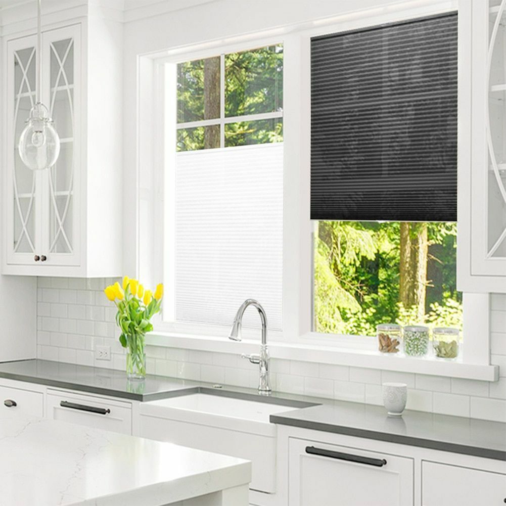 Curtains Bathrooms Self-Adhesive Windows Half Blackout Balcony Shades Skylight