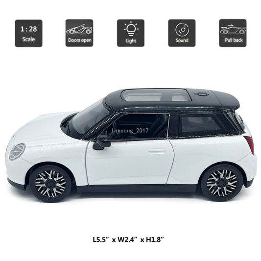 1/28 BMW Mini Cooper Sedan Model Car Diecast Toy Cars Toys for Boys Kids Gifts