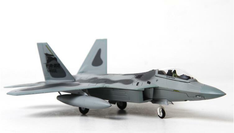 TEERBO US Lockheed Martin F22 1/100 diecast plane model aircraft