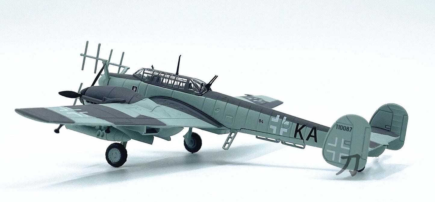 1:100 AMER NAZI GERMANY 1944 Bf-110 G-4 Fighter Airplane Diecast Aircraft Model