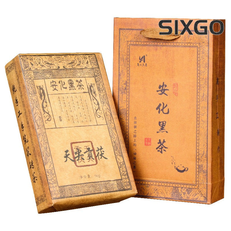 1000g High-quality Hunan Anhua 2023 Tianjian Guifu Chen Nian Dark Tea Brick