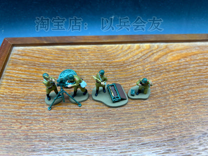 1: 72 Soviet 120mm Mortar+4Pcs Artillery Soldier Model