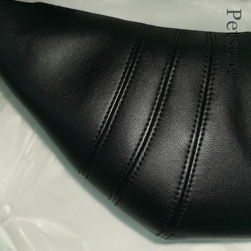 Shoulder Bag Soft Genuine Leather Zipper Handbag Vintage Crossbody Bag 35*18*5CM