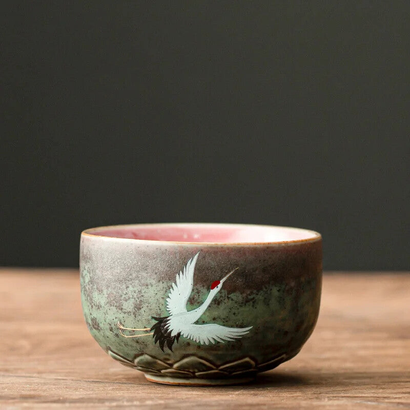 1pc 100ml Chinese Style Ceramic Teacup Coffee Cup Tea Bowl Set household Tea cup