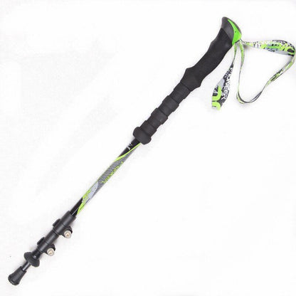 1pc/pair Carbon Fiber Nordic Walking Cane Trekking Pole Telescopic Sticks Green