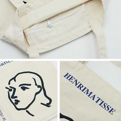 Women Canvas Shoulder Bag Casual Handbag Large Cotton Reusable Shopper Beach Bag