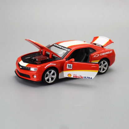 1:32 Diecast Chevy Hornet Racing Car Shell Metal Car Model Toy Pull Back Sound