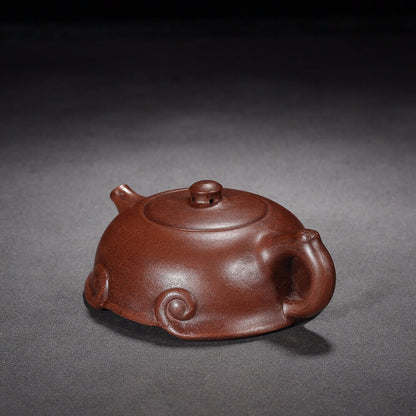 Chinese Yixing Zisha Clay Handmade Exquisite Teapot（如意 底款：顾景舟）