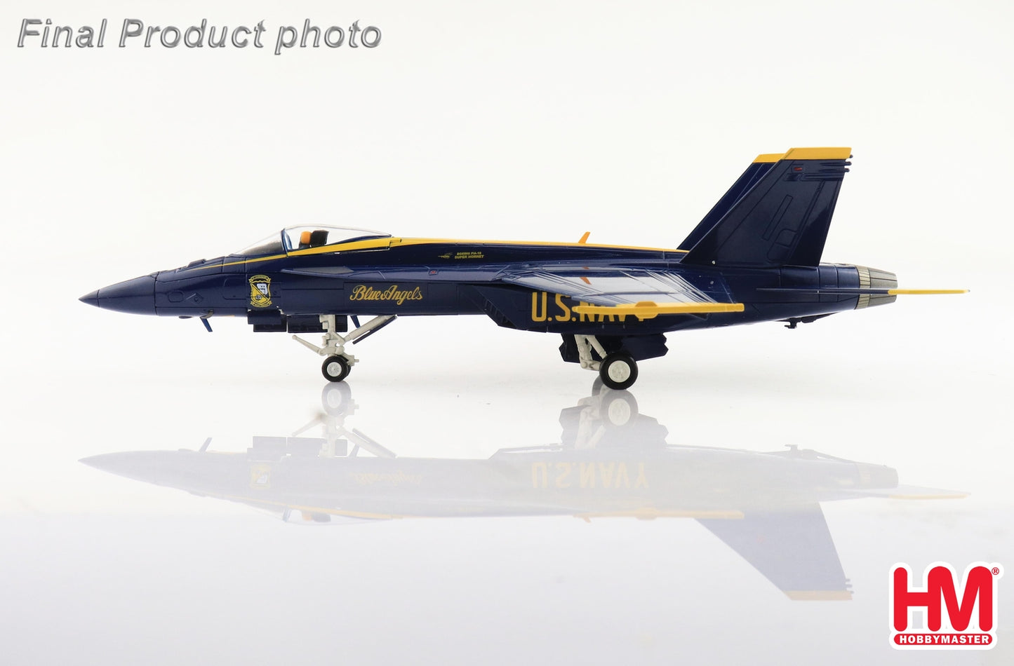 1:72 HM F/A-18E Blue Angels US Navy, 2021 Fighter Diecast Plane Aircraft Model