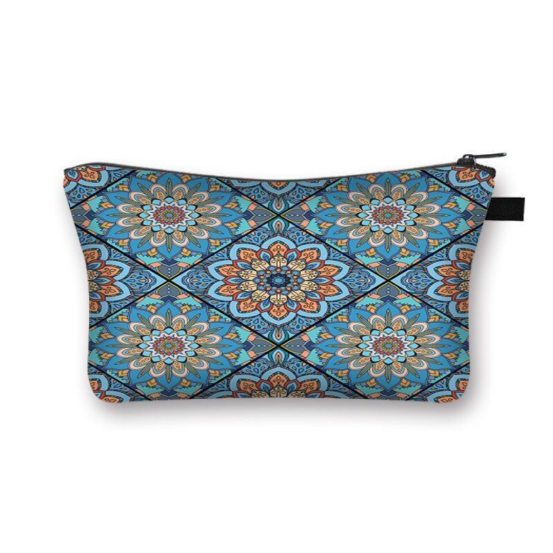 Bohemian Print Cosmetic Bag Fashion Travel Lipstick Toiletry Bag Shopping Purse