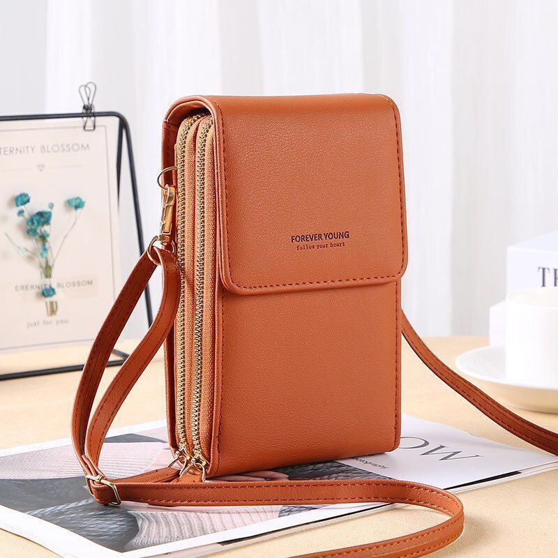 Crossbody Wallet Women Shoulder Bags Long Purse Multifunctional Pocket Polyester